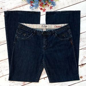 Silver Jeans 'Chantal' Wide Leg Indigo Wash Button Pocket Jeans